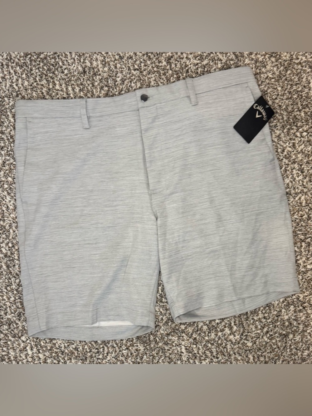 Callaway Golf Shorts Mens 40 Gray Stretch Opti Dri Performance Lightweight NWT